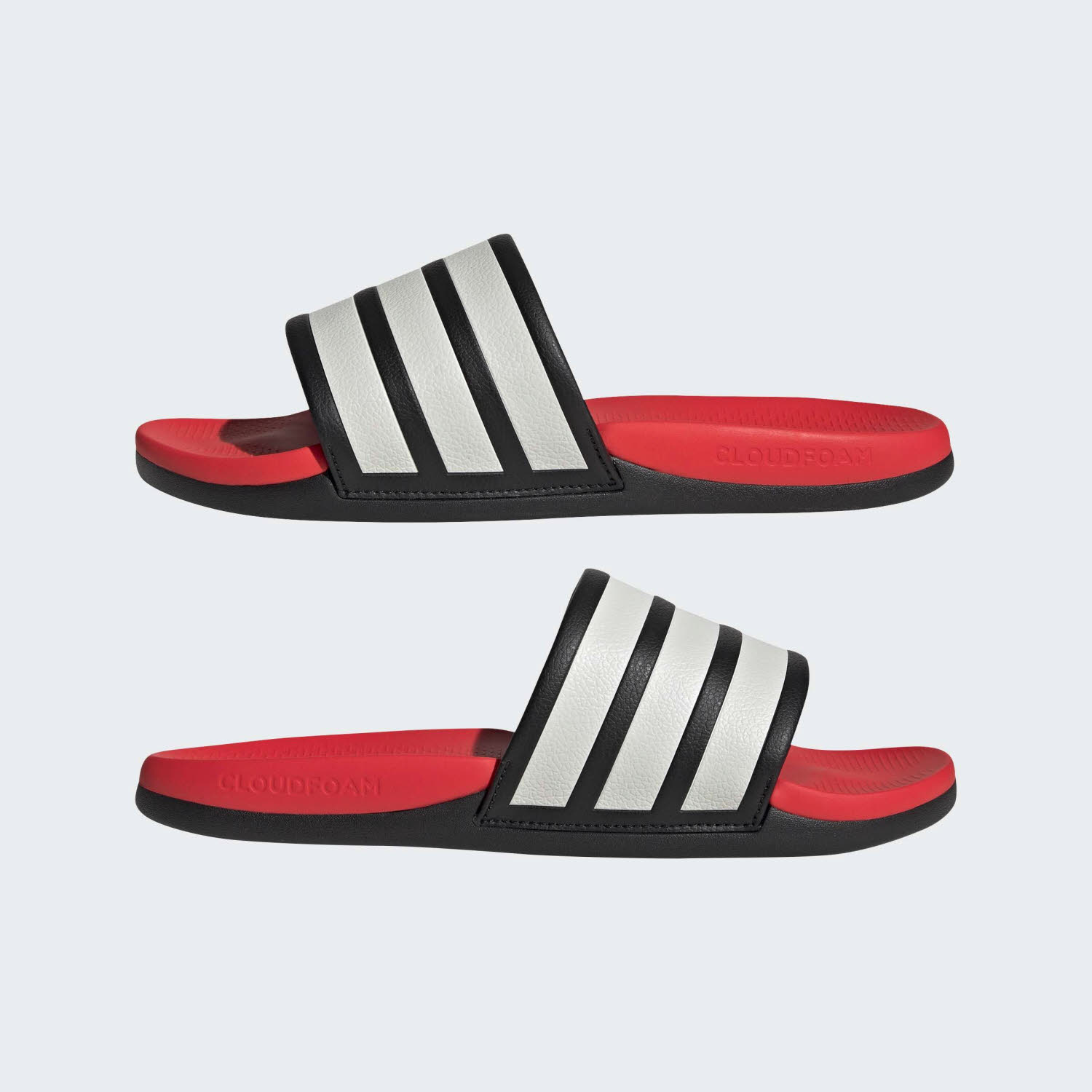 adidas ADILETTE COMFORT 2.0 Unisex Badelatschen schwar/rot/weiß
