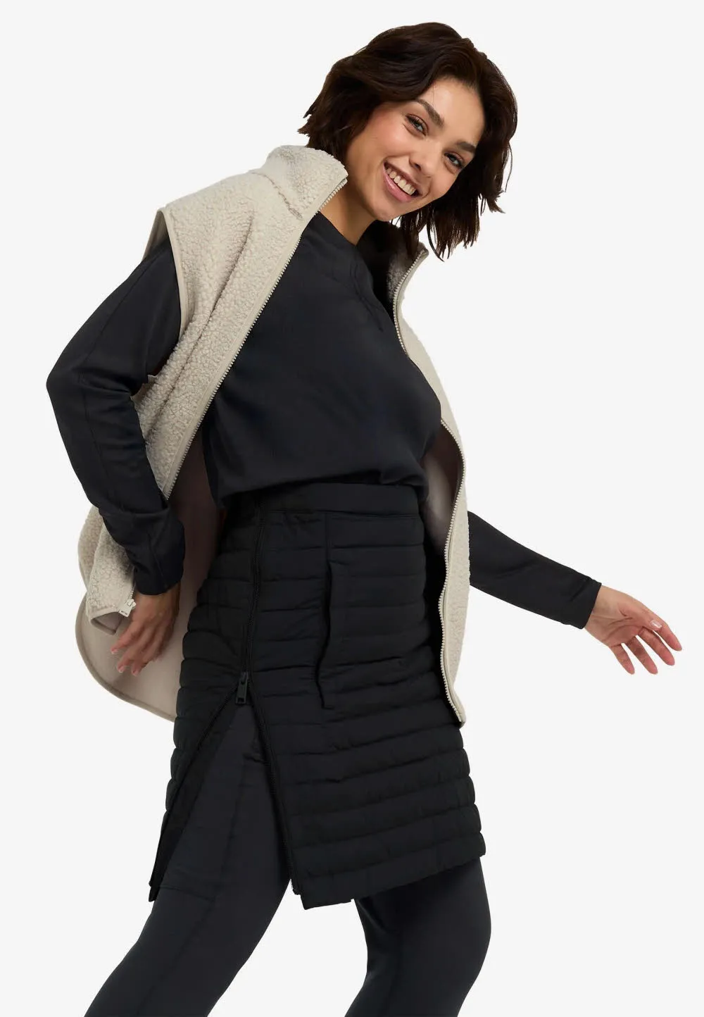 Jack Wolfskin Iceguard Skirt Damen Rock Winterrock phantom