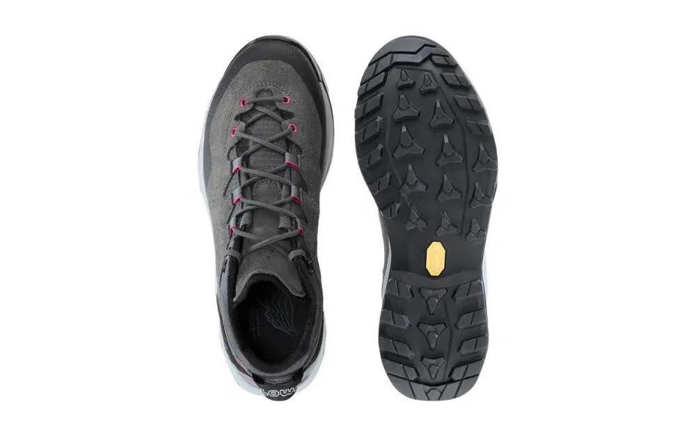 LOWA® EXPLORER GTX LO Ws Damen Wanderschuhe Trekkingschuhe Low grau/pink