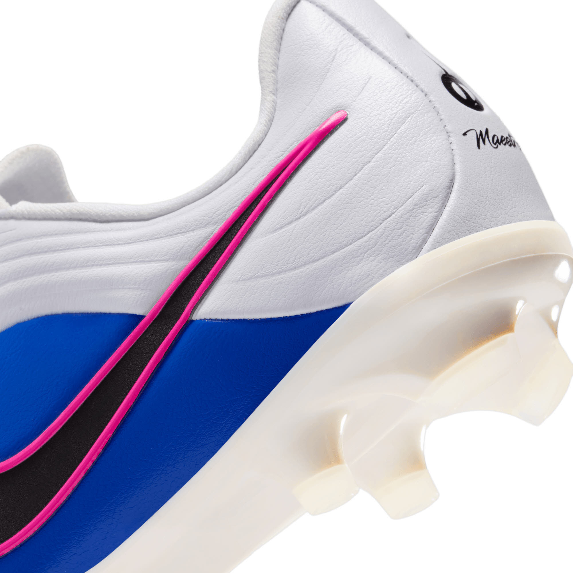 Nike JR TIEMPO MAESTRO ACADEMY Kinder Fußballschuhe weiß/blau/schwarz