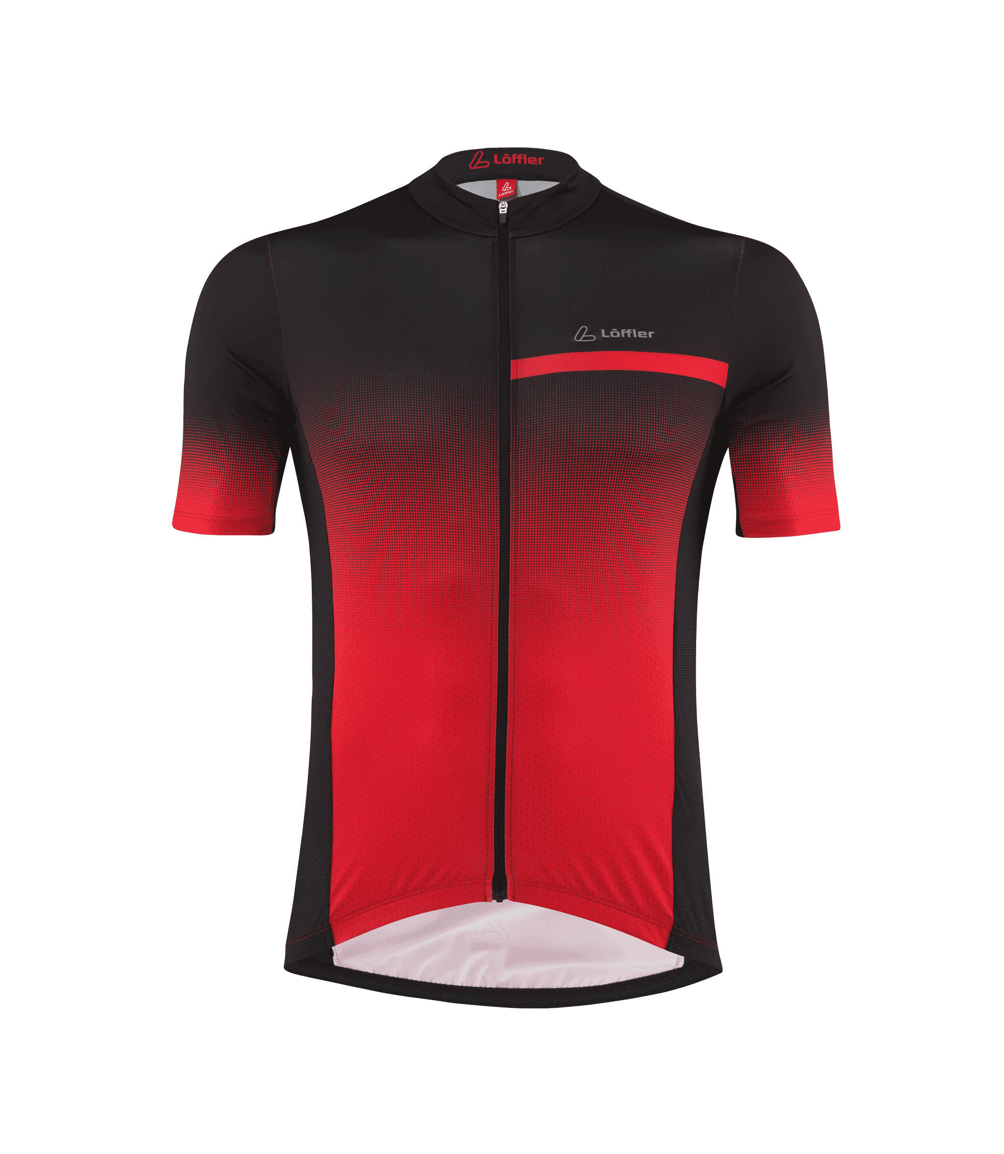 Löffler BIKE JERSEY FZ COOGAN MID Radsport-Trikot Fahrradtrikot Herren rot