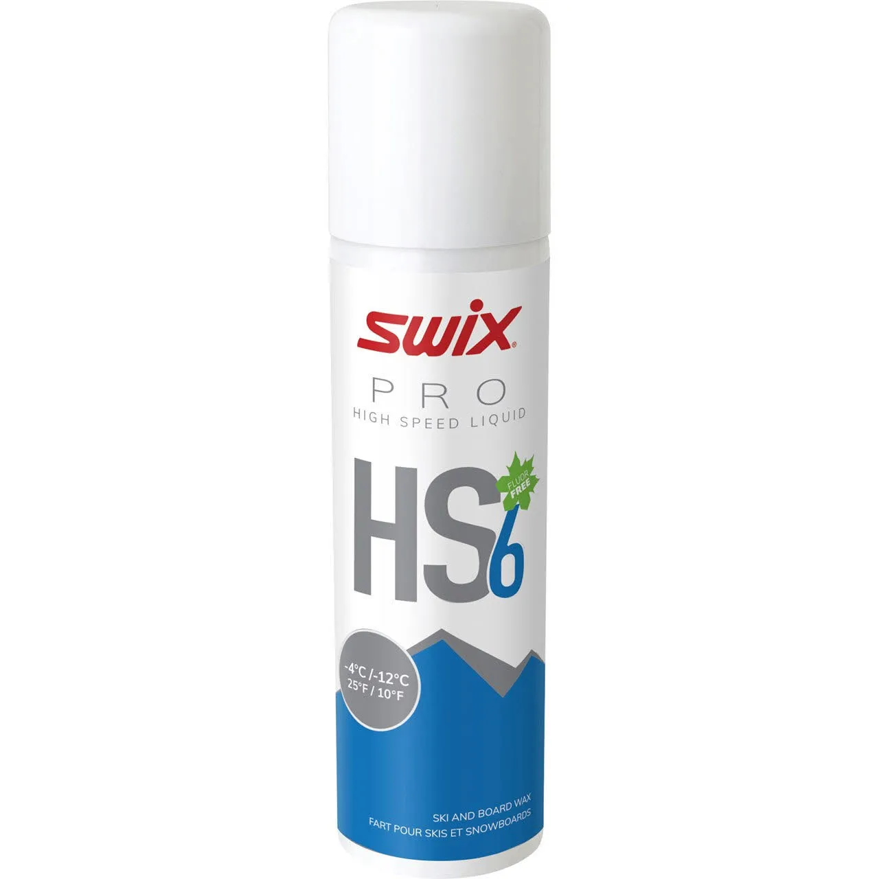 Swix HS6 Liq. Blue, -4°C/-12°C, 125ml Skiwachs NEU