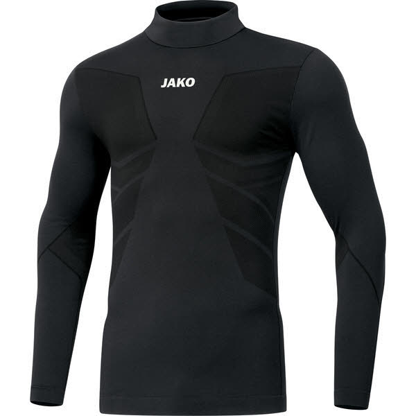 JAKO Turtleneck Comfort 2.0 Funktionsshirt Langarmshirt Herren schwarz