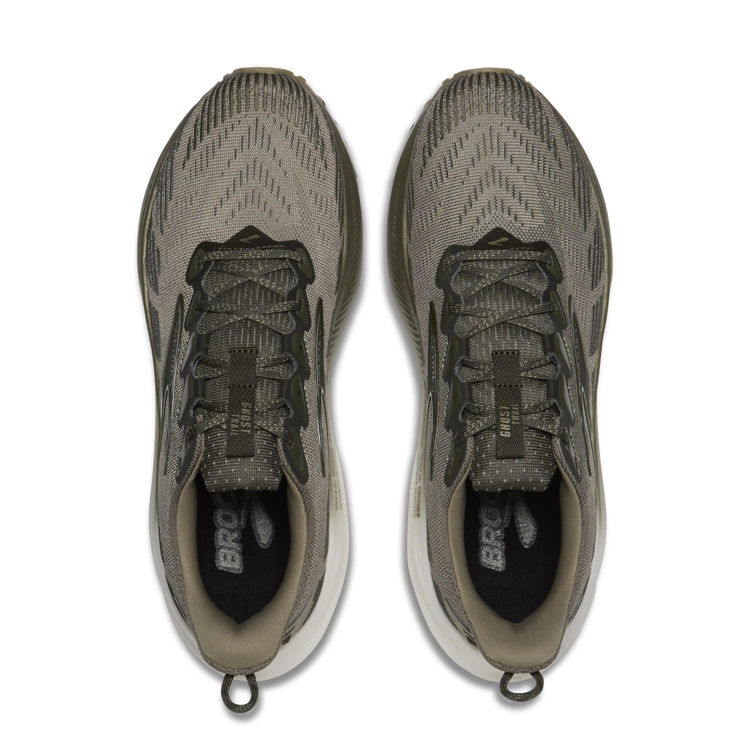 Brooks Ghost Trail Herren Trailrunning Laufschuhe olive/olive/metallic