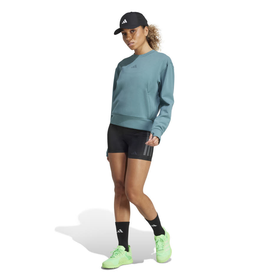 adidas Designed-for-Training Warm-Up Sweatshirt Damen Fitness Sweat blau