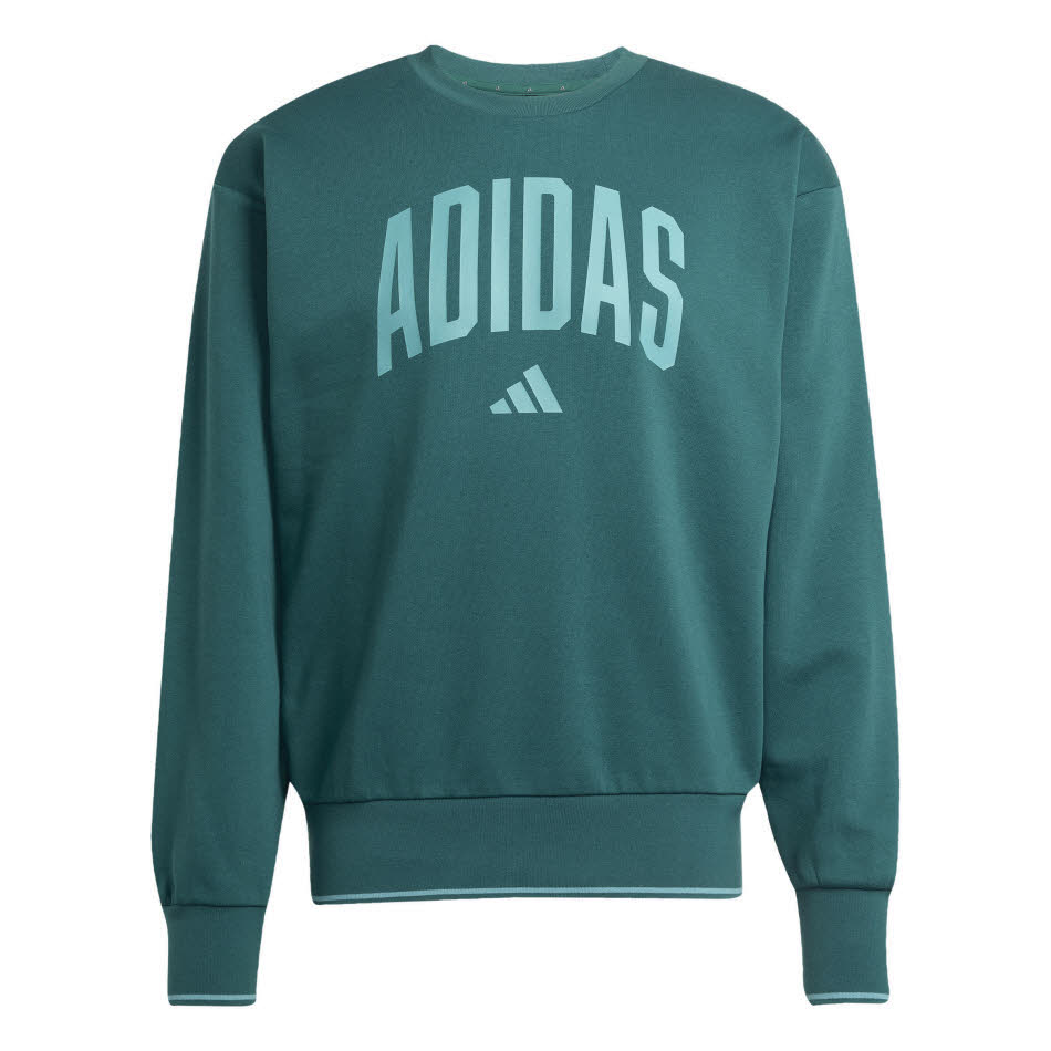 adidas College Style Herren Sweatshirt Fleece - Pullover grün