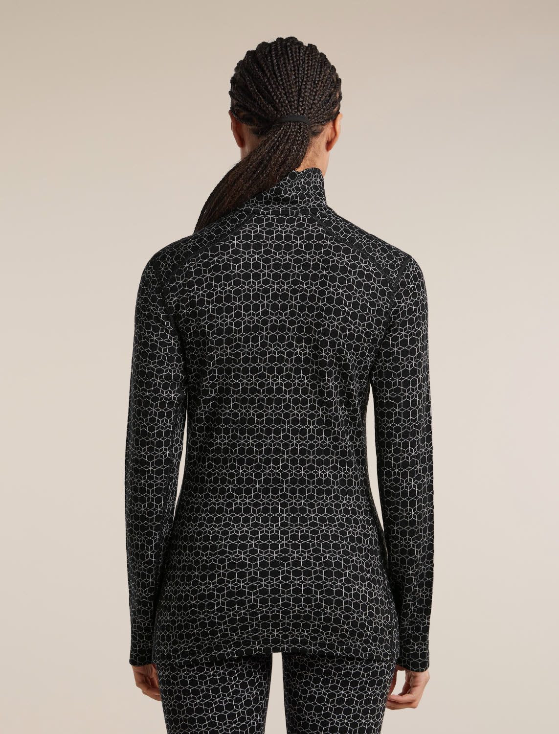 ICEBREAKER Shirt Damen Skirolli schwarz