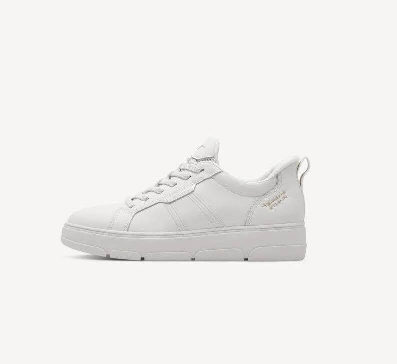 Tamaris Women Lace-up Damen Sneaker Schnürer Halbschuh weiß