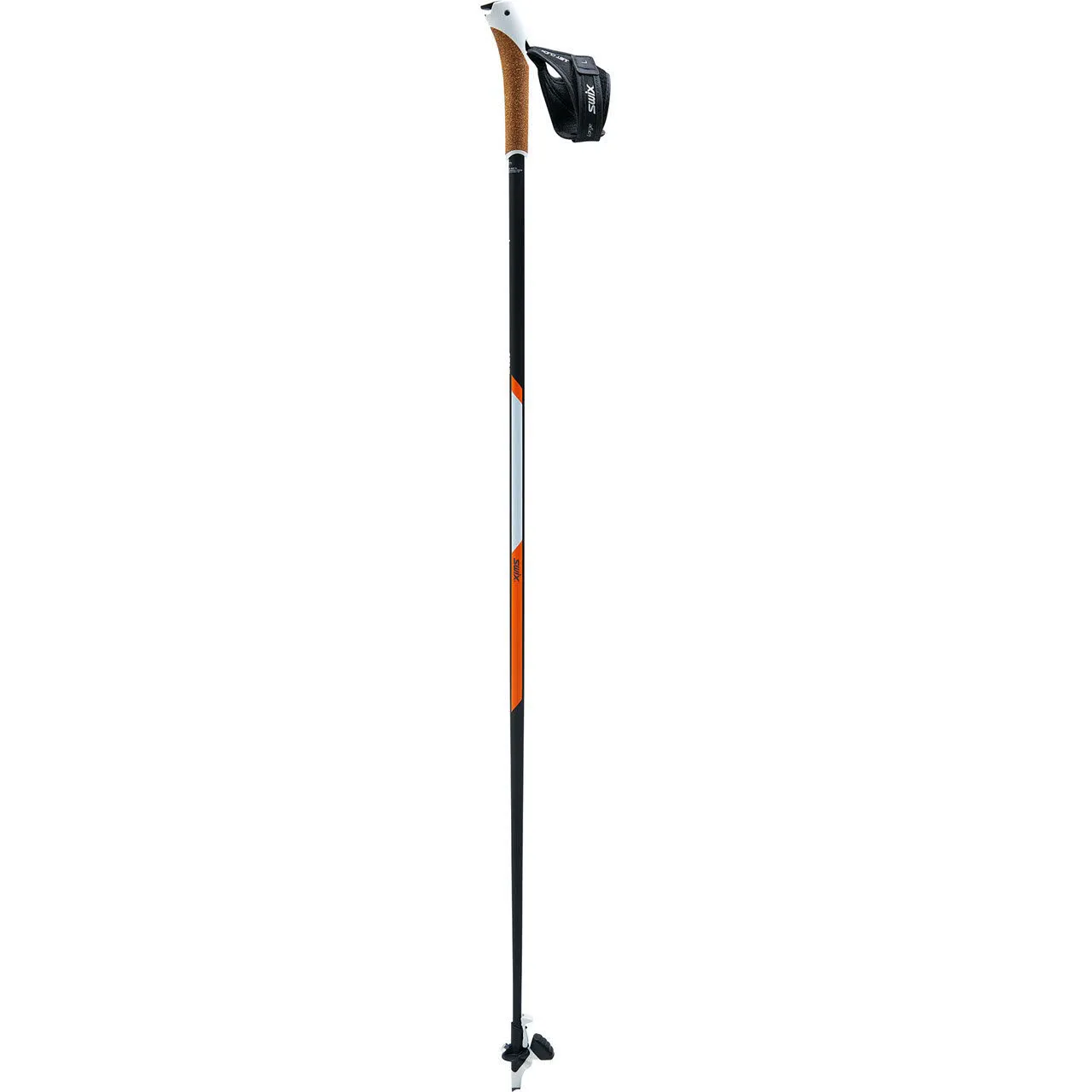 Swix CT3 Orange Carbon Nordic Walking Stöcke Unisex Klickschlaufe Twist&Go Spitze
