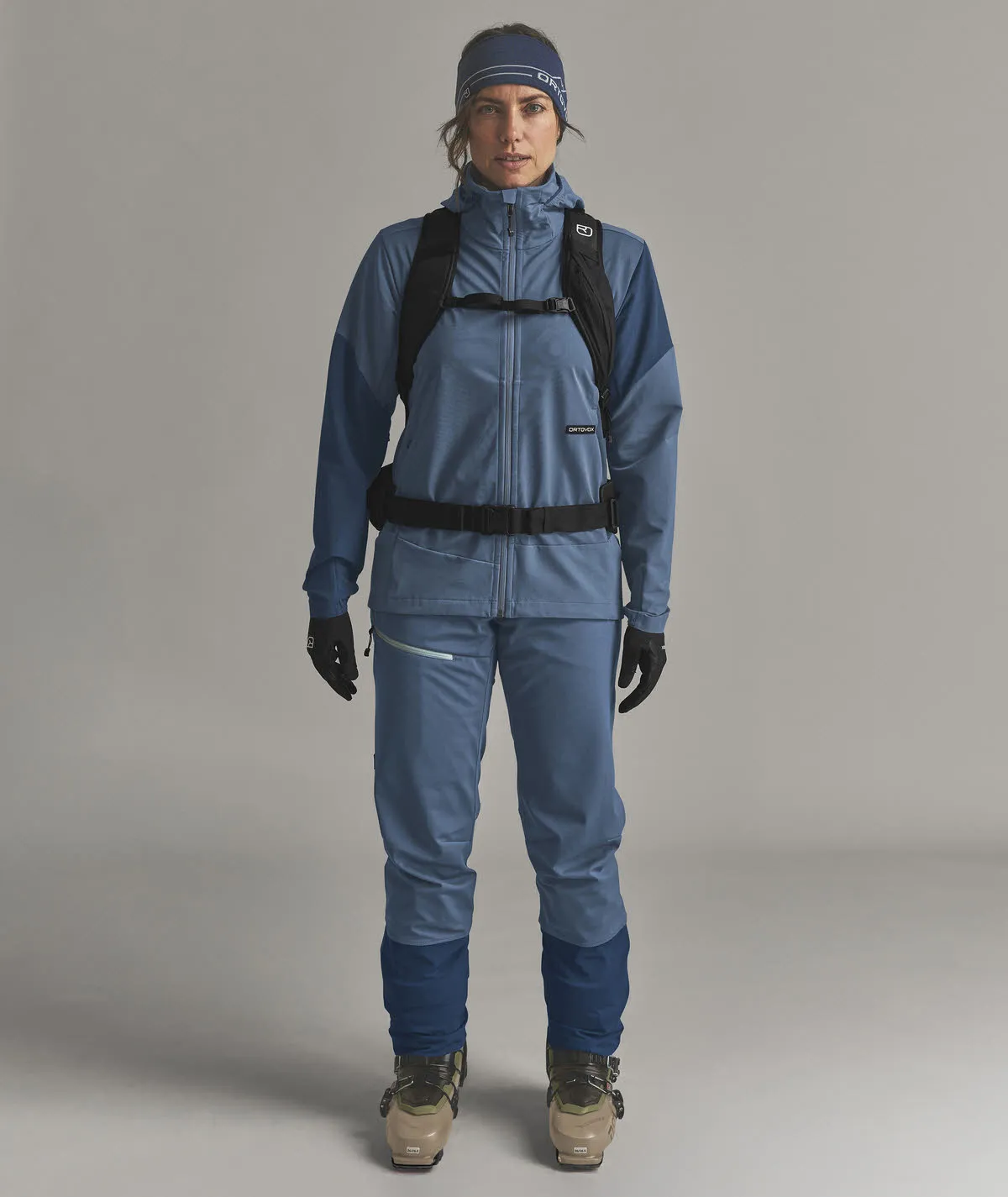 Ortovox Ortler Softshell Trekkinghose gefüttert Damen blau