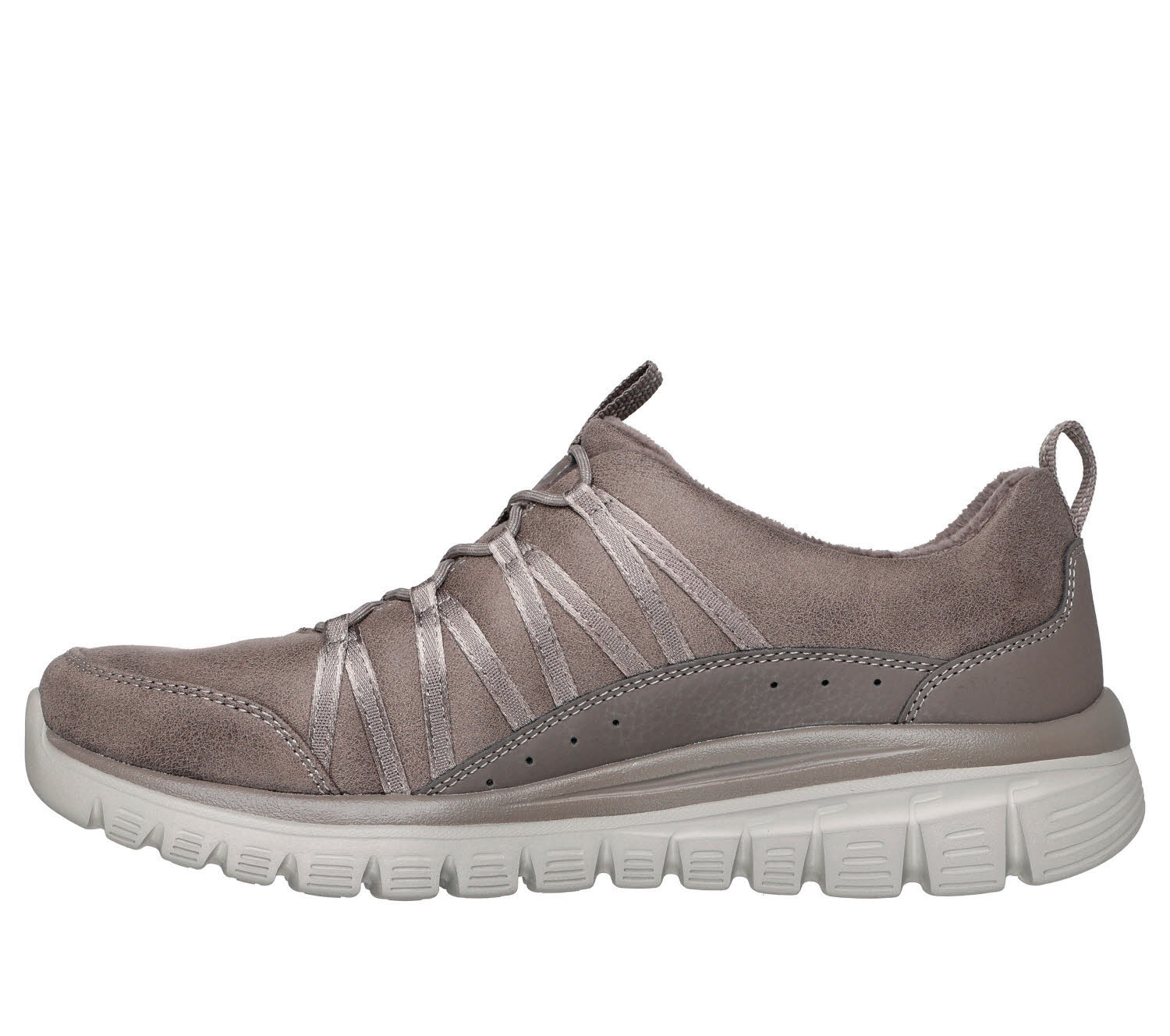 SKECHERS GRACEFUL - COZY HUG Damen Slipper Sneaker modisch braun