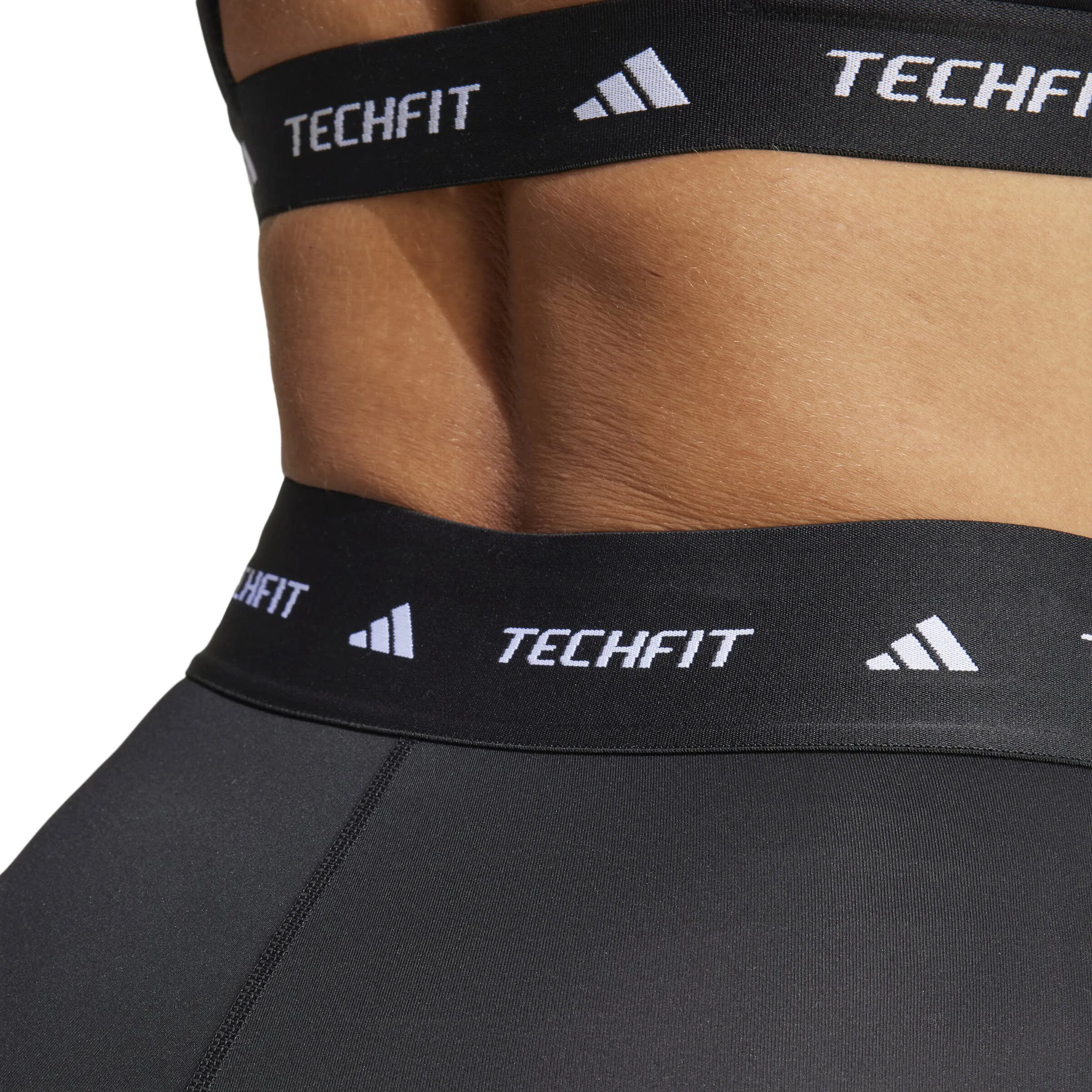 adidas TECHFIT Capri Leggings Sportleggings Damen schwarz