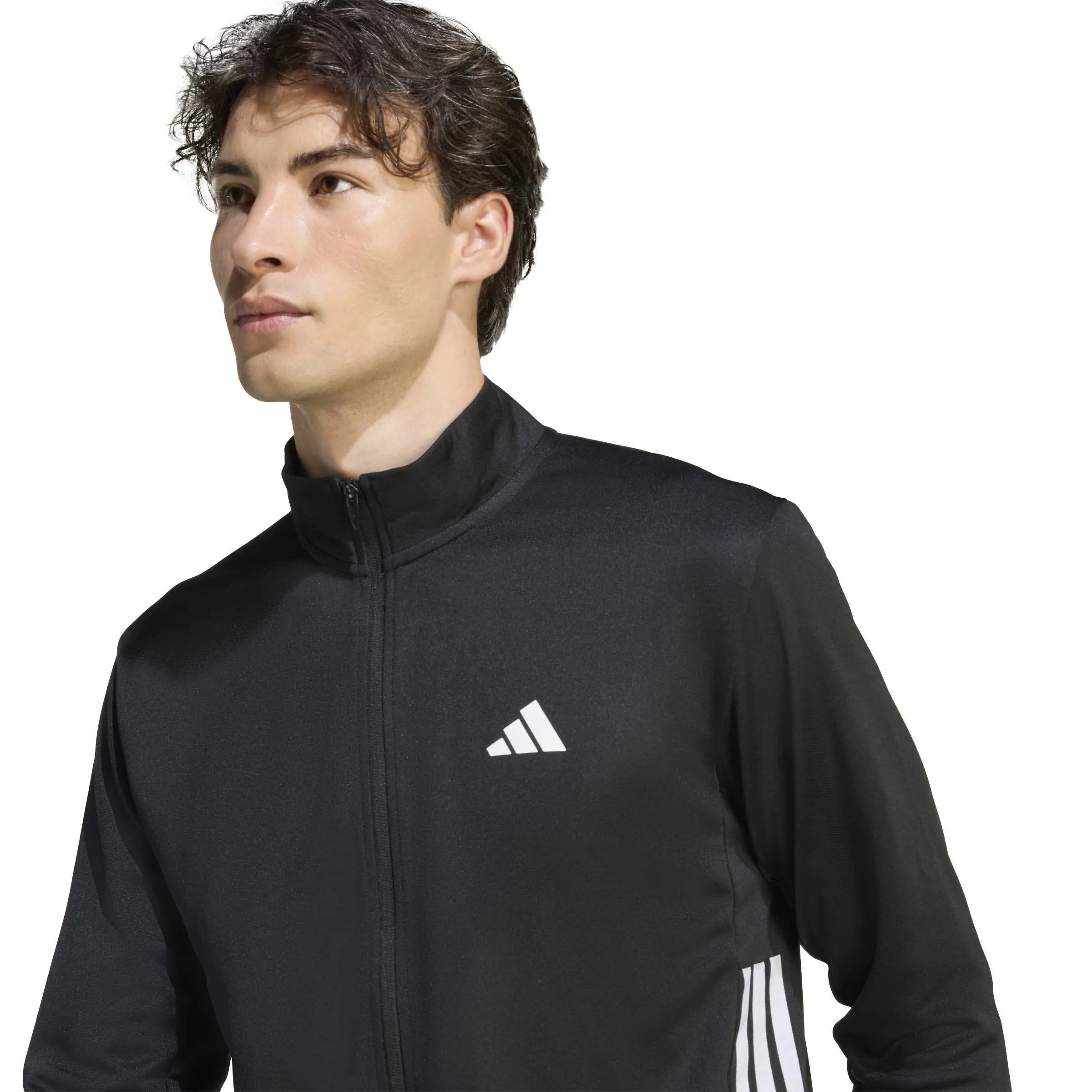 Adidas WE ALLSET 3S TT Herren Trainingsjacke schwarz