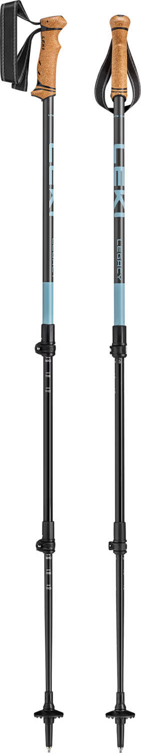 Leki Legacy Unisex Wanderstöcke verstellbar (110-145cm) blau/grau