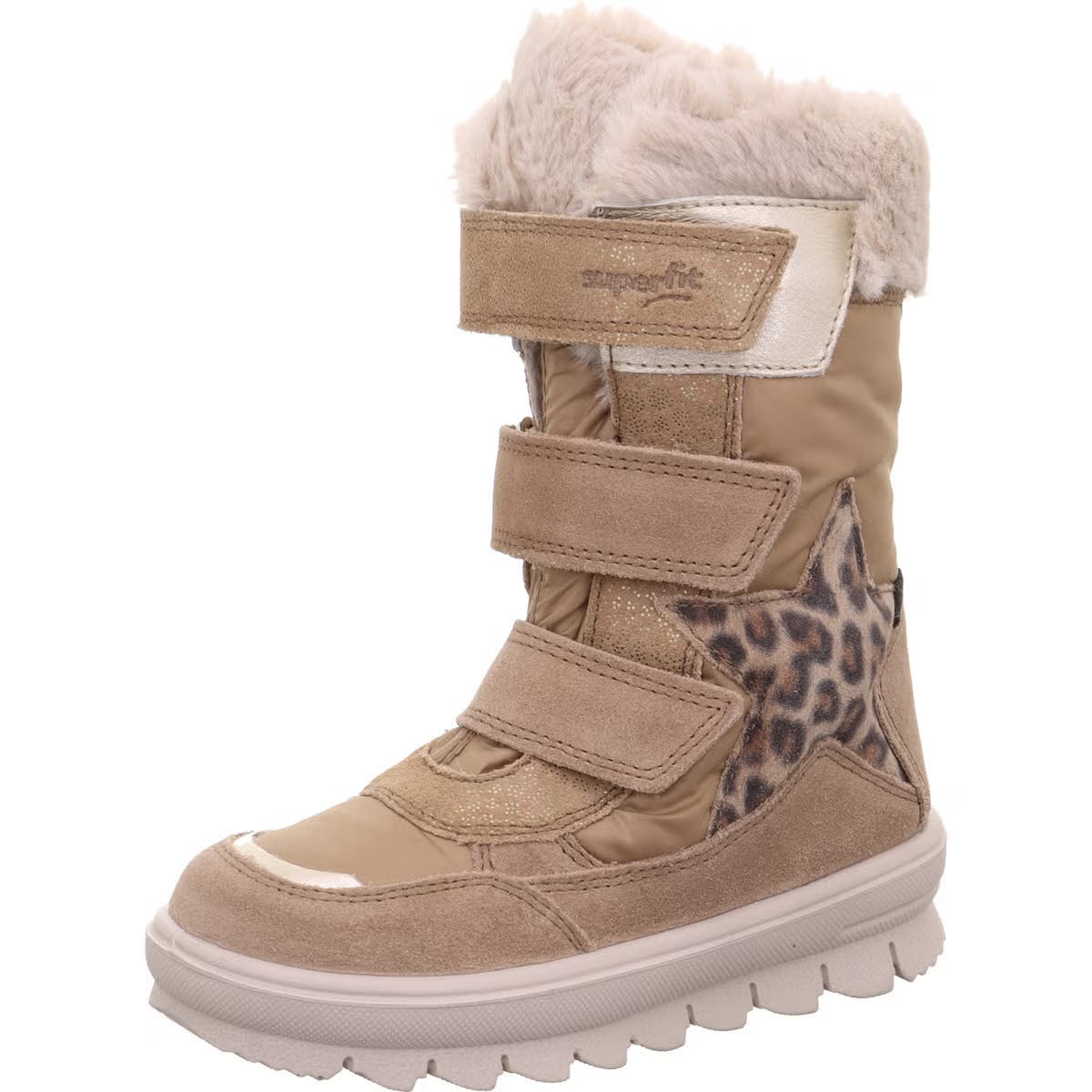 Superfit FLAVIA Mädchen Kinder Stiefel Winterstiefel wasserdicht braun leo-print