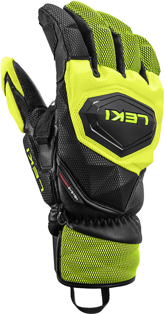 Leki HS WCR VENOM SL 3D Herren Skihandschuhe schwarz/gelb