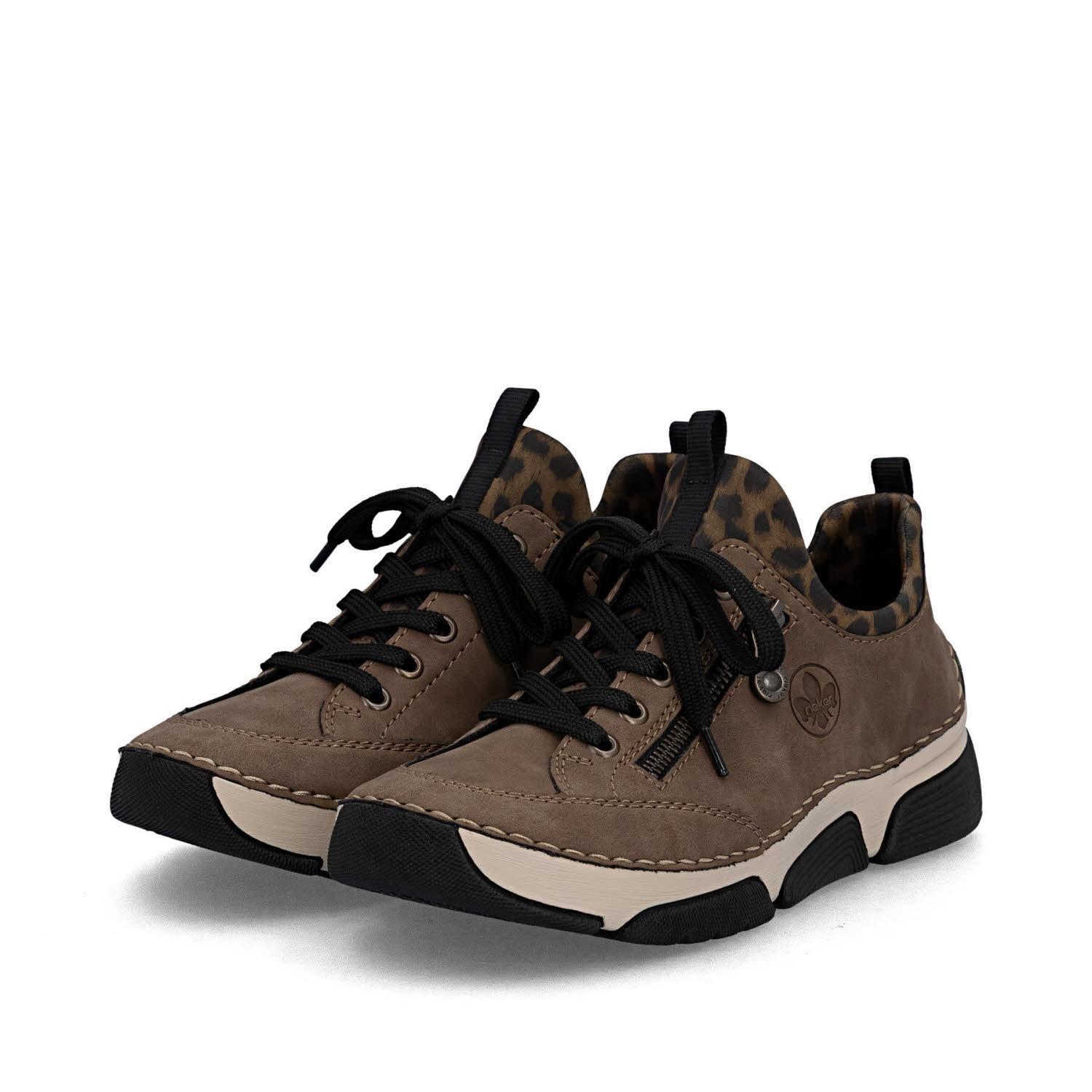 Rieker HWK Damen Halbschuhe Sneaker braun