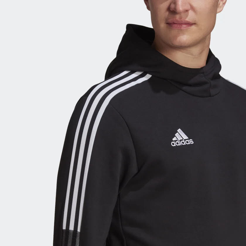 adidas TIRO21 SW HOOD Herren Hoodie Kapuzenpullover Bauchtasche schawarz NEU