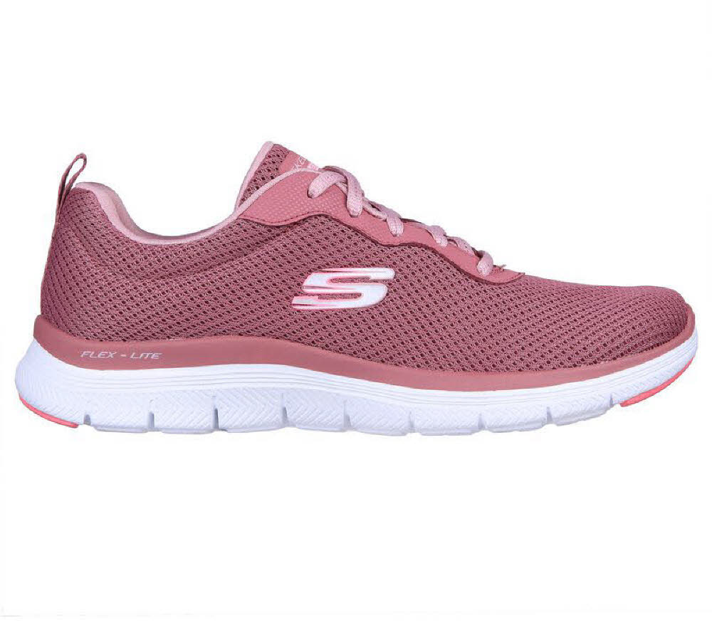 Skechers Flex Appeal 4.0 Brilliant View Sneaker Freizeitschuh Damen rot NEU