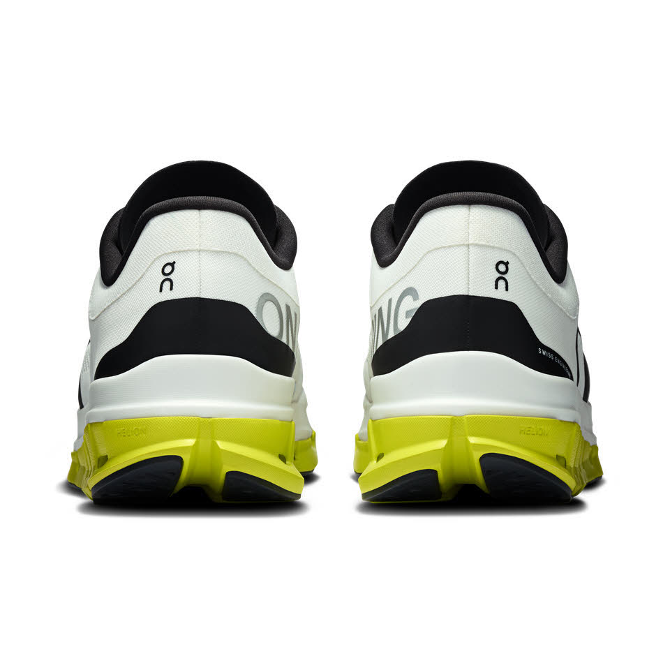 ON Cloudflow 5 Herren Sneaker Joggingschuhe Laufschuhe white/lime