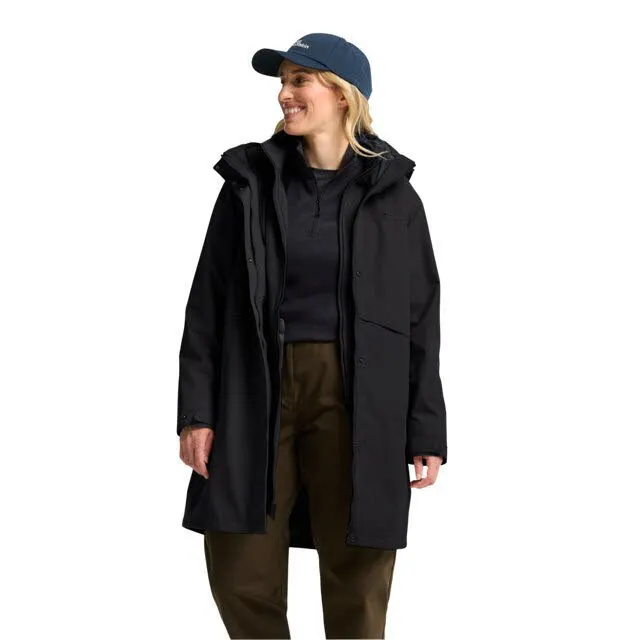 Jack Wolfskin Baylight 3in1 Coat Damen Kombimantel Freizeitmantel schwarz