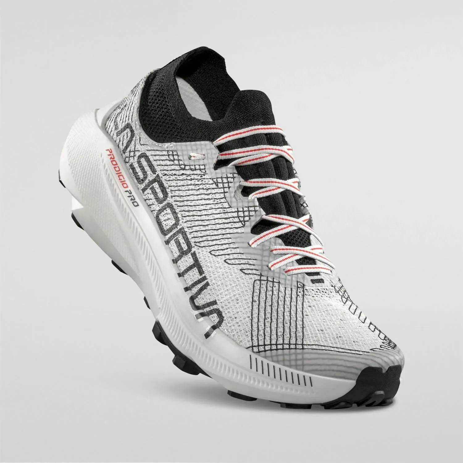 La Sportiva Prodigio Pro Herren Trailrunningschuh schwarz/weiß