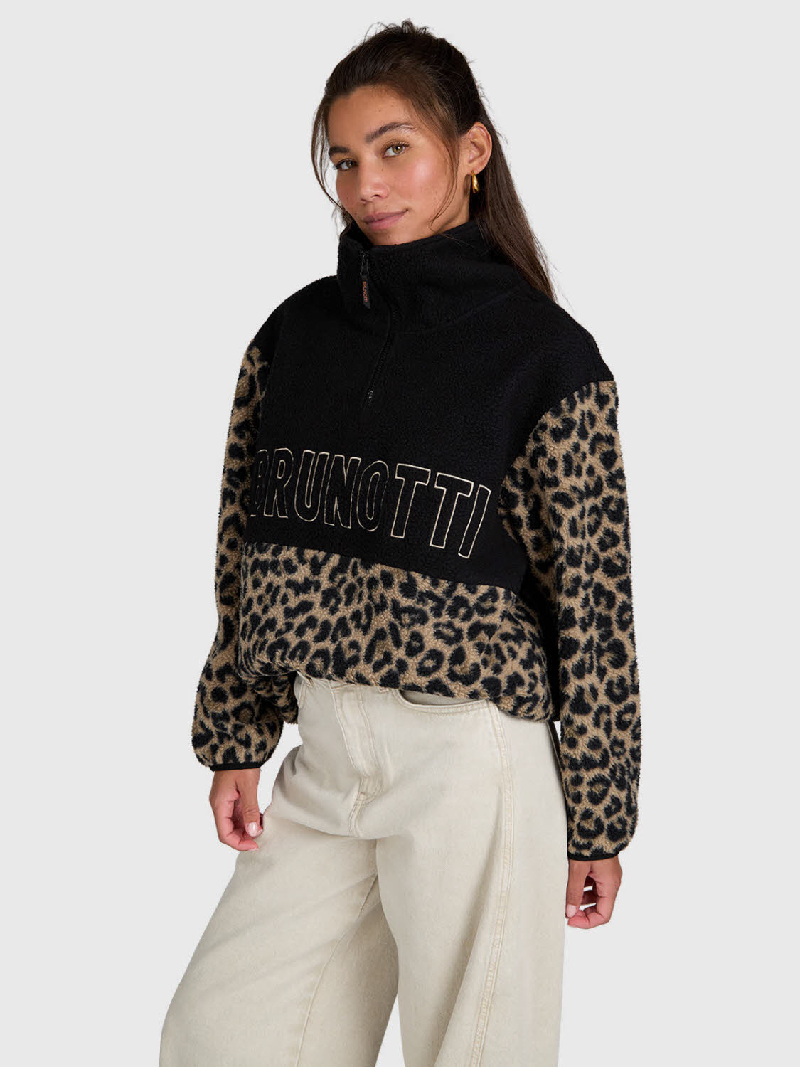 BRUNOTTI DA Chondra-Print Fleece Damen Fleecepulli multicolour/wild thing fungi