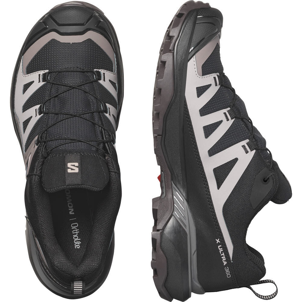 Salomon X ULTRA 360 GTX W Damen Wanderschuhe Trekkingschuhe Low schwarz