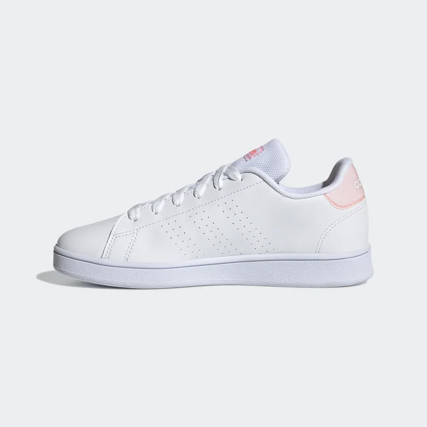 adidas ADVANTAGE K Mädchen Sneaker Court-Style Sport Freizeit weiß NEU