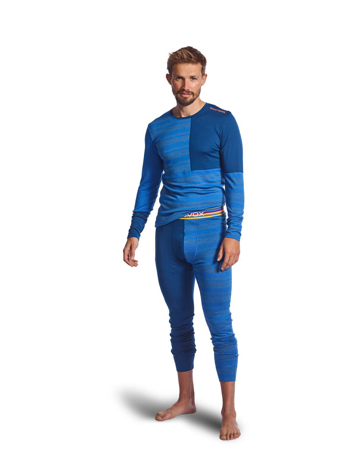 Ortovox 185 Rock´N´Wool Long Pants Herren Lange Unterhosen Baselayer blau