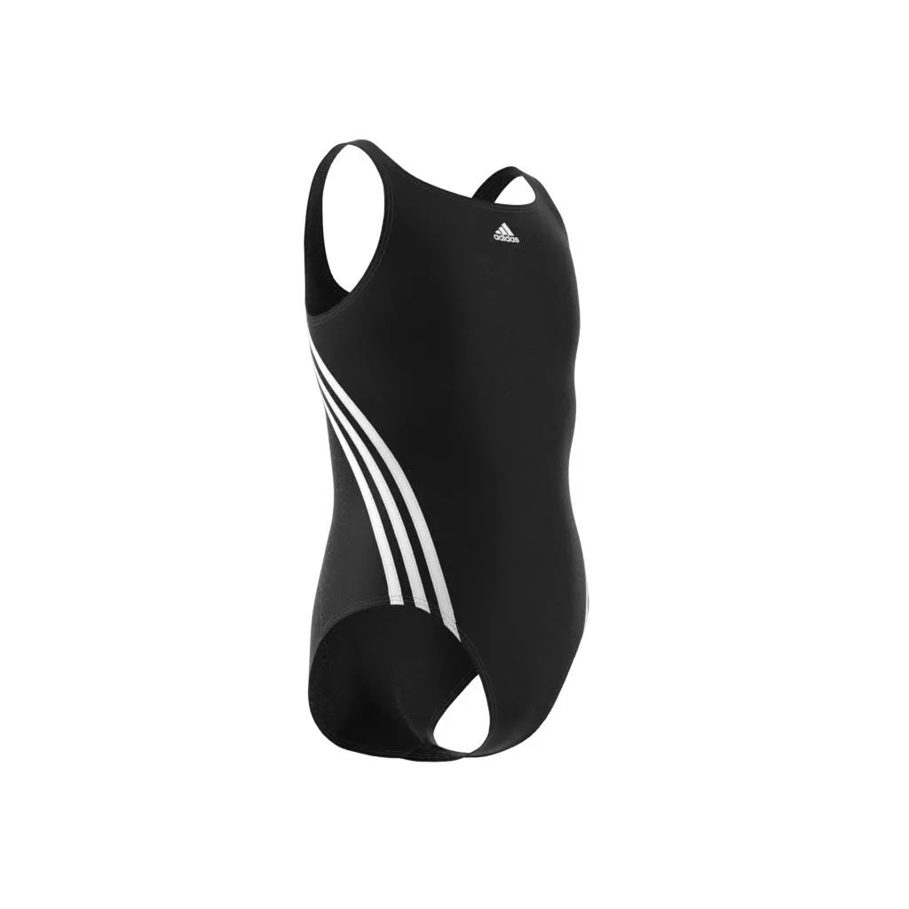 adidas 3-Streifen Badeanzug Schwimmanzug Kinder Mädchen schwarz