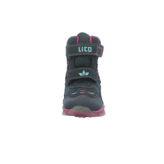Lico Mädchen Kinderstiefel Freizeitschuhe Klettverschluß marine/türkis/pink NEU