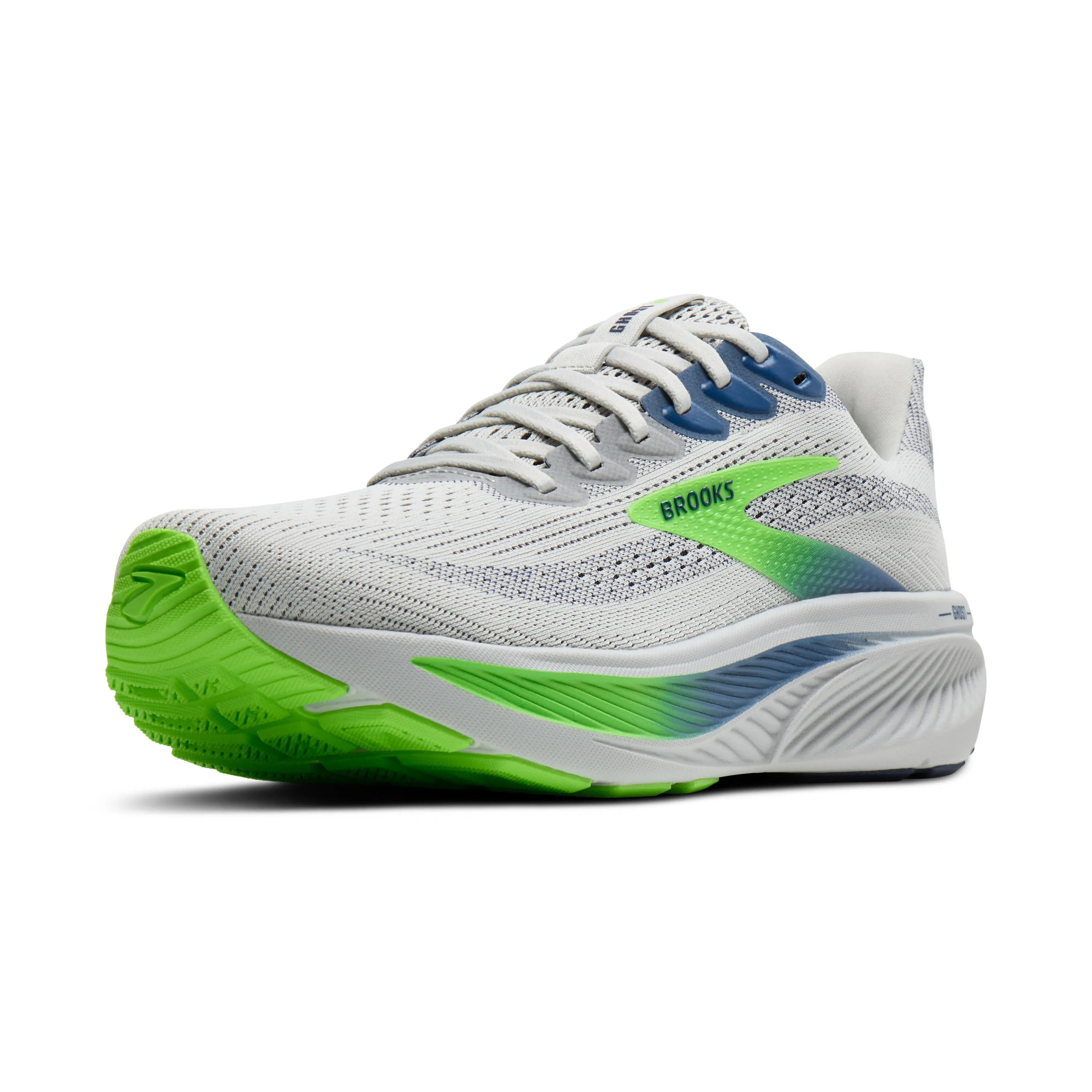 Brooks Ghost 17 Herren Laufschuh Joggingschuhe weiß/blau/grün