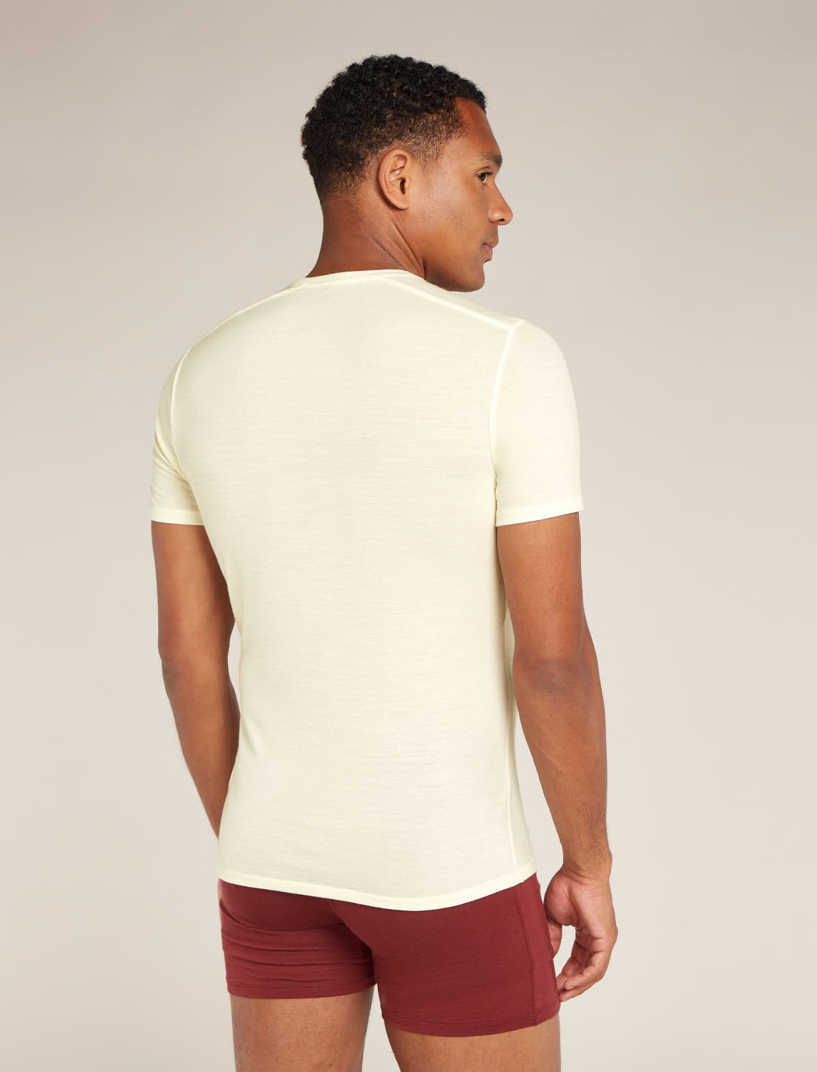 Icebreaker M Anatomica SS Crewe Herren Funktionsunterwäsche Baselayer weiß