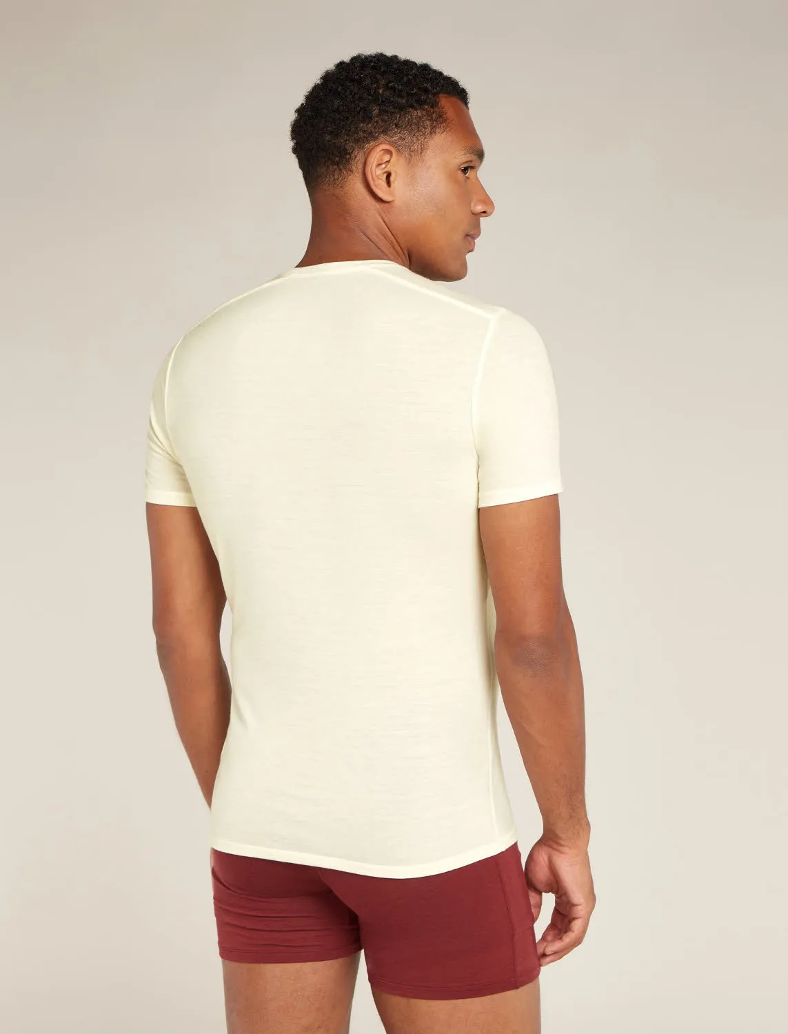 Icebreaker M Anatomica SS Crewe Herren Funktionsunterwäsche Baselayer weiß