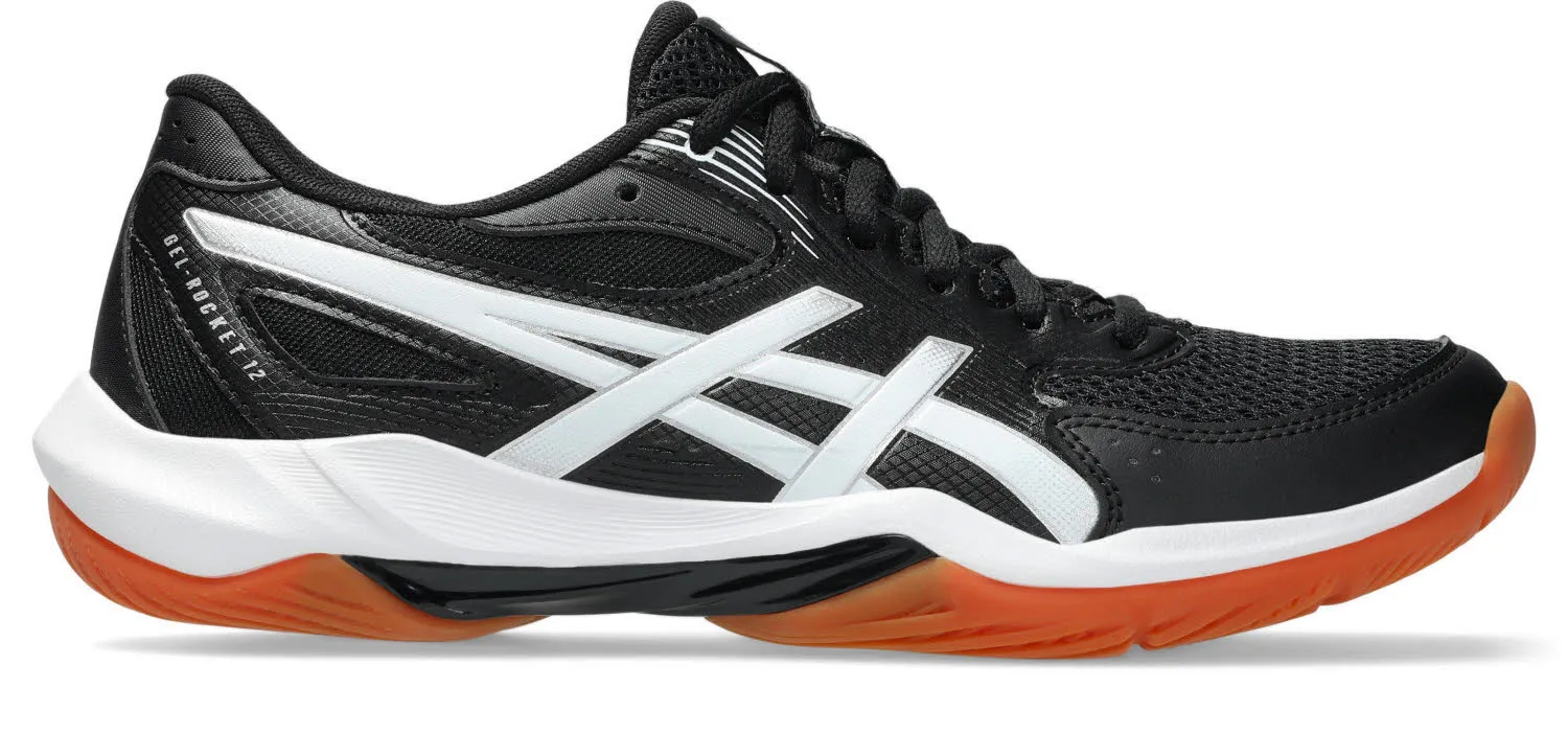 Asics GEL-ROCKET 12 Damen Sportschuhe Hallenschuhe black/white