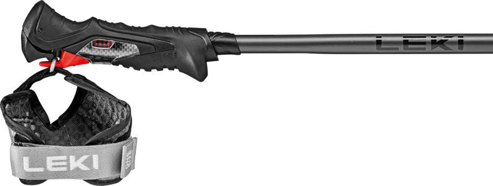 Leki Airfoil 3D Unisex Skistöcke Ski Poles schwarz/grau