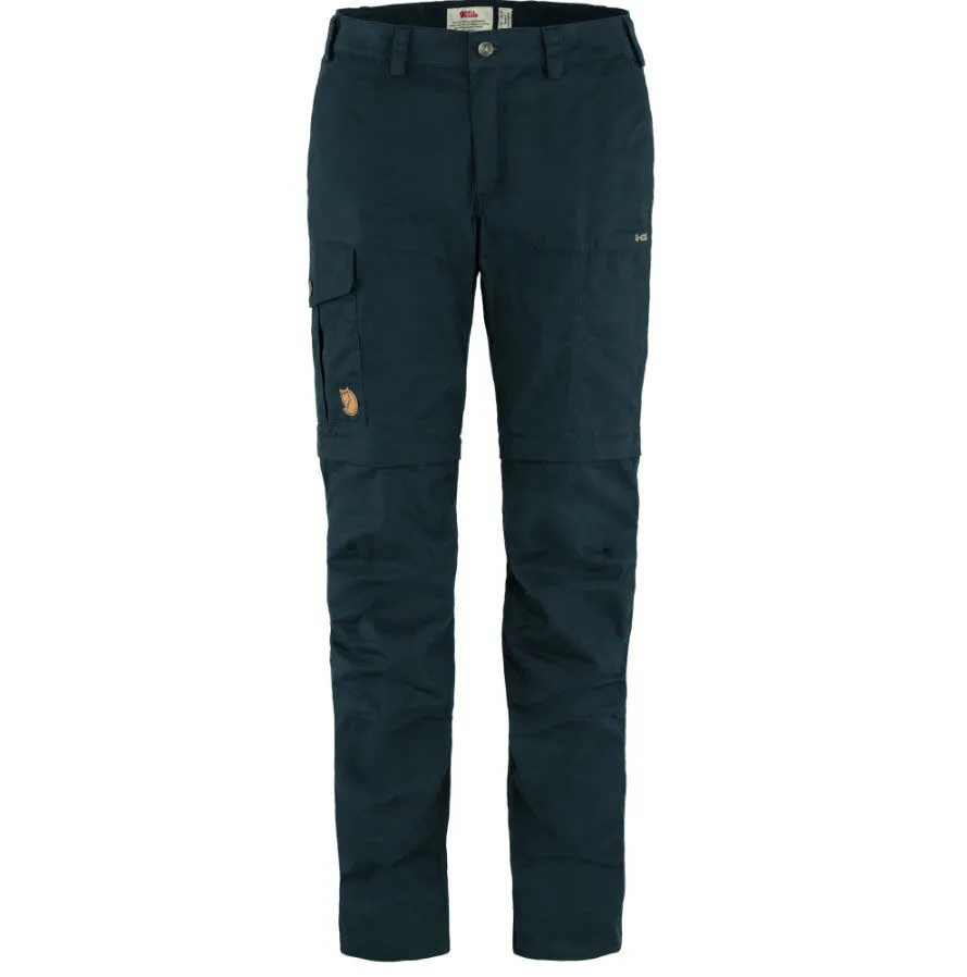 Fjällräven Karla Pro Zip-off Trousers W Wanderhose Wandershorts Damen dunkelblau