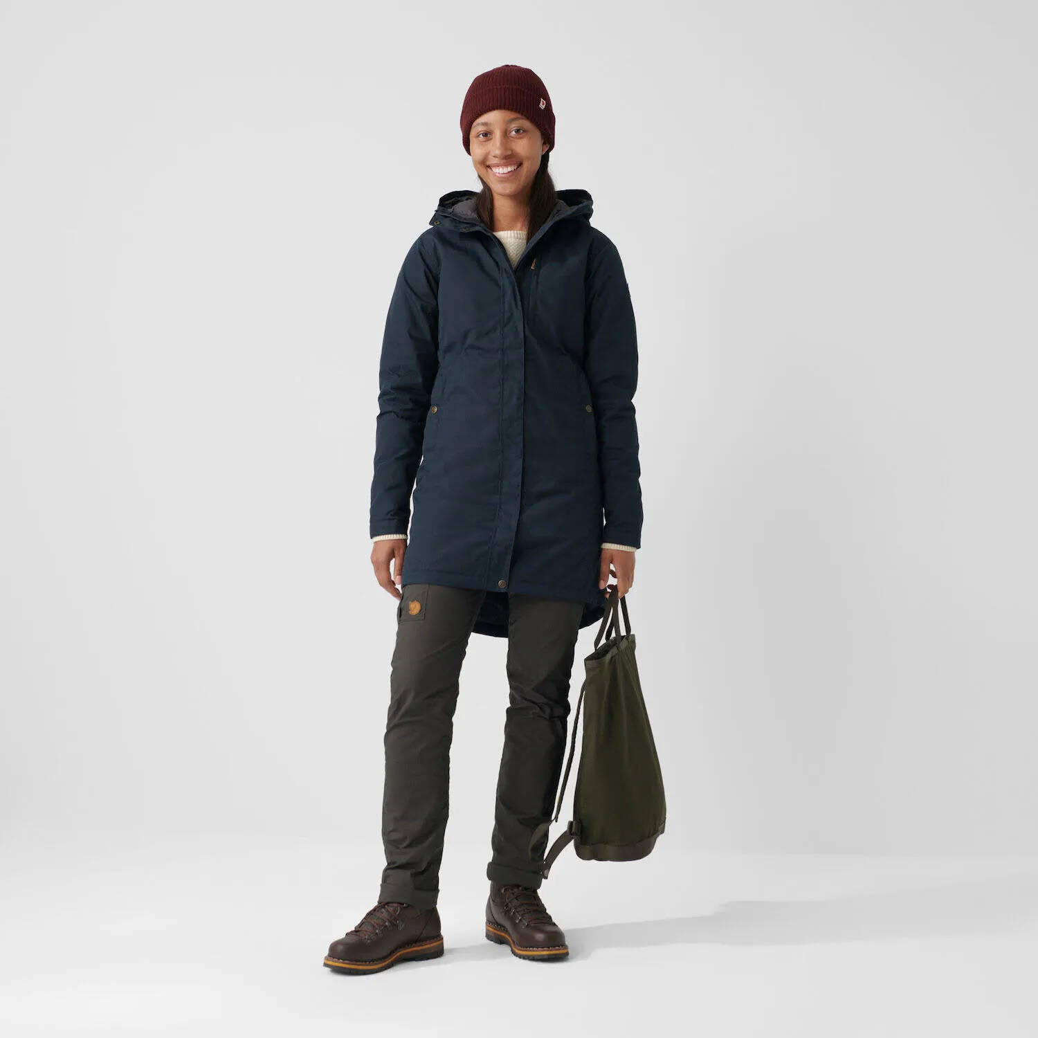 Fjällräven Kiruna Padded Parka Isolierend Atmungsaktiv Wasserabweisend Winddicht Damen Blau