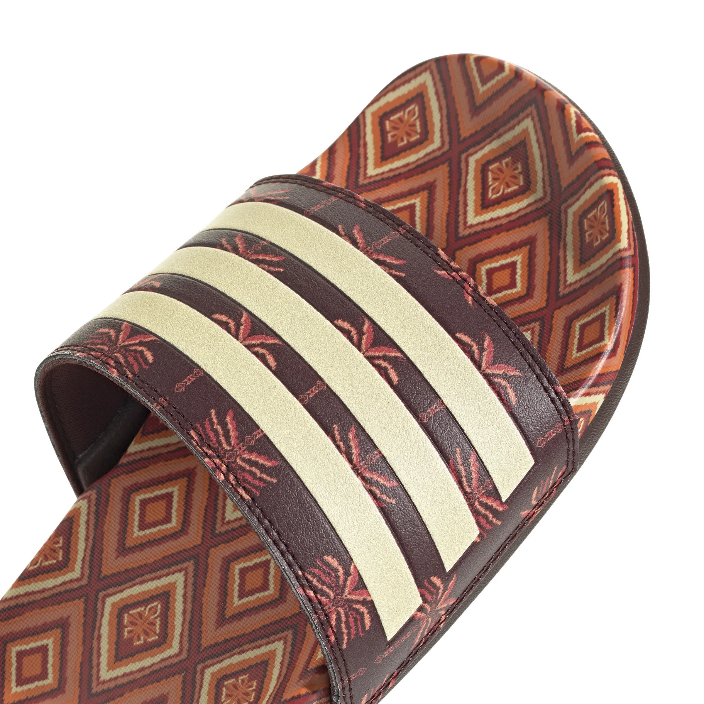 adidas adilette comfort Sandale Badeschuh Damen braun orange