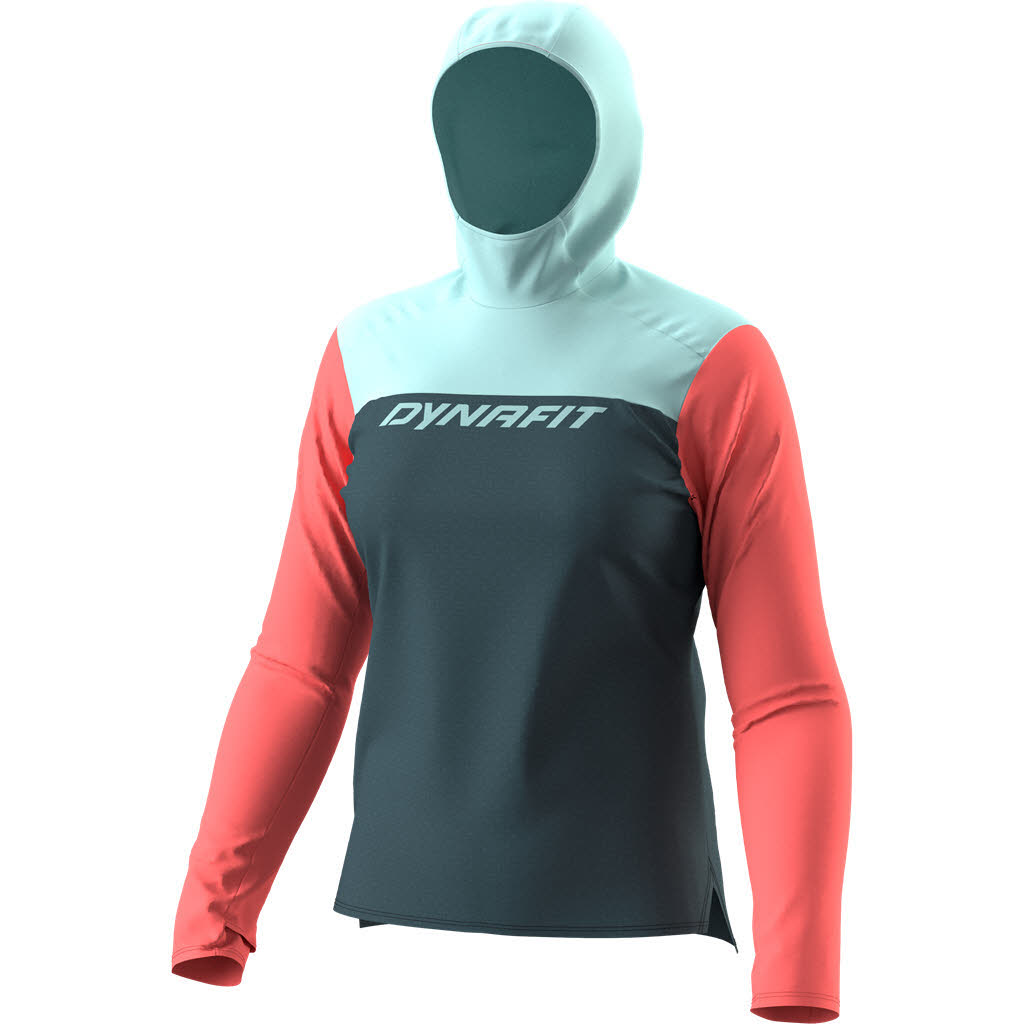 Dynafit TRAVERSE SUN HOODY Damen blau/orange