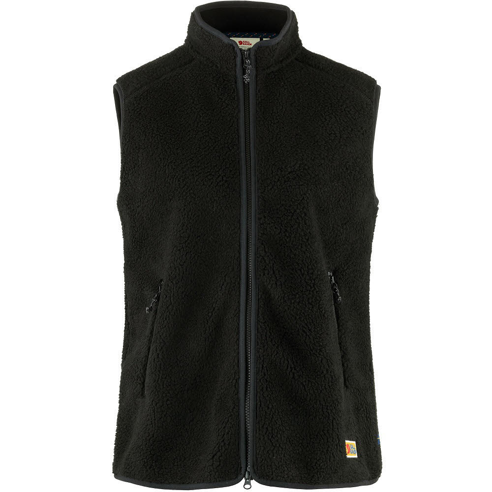 Fjällräven Vardag Pile Fleece Vest W Damen Fleeceweste ärmellos schwarz
