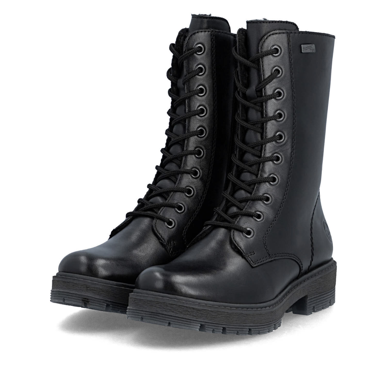 Rieker HWK Damen Stiefel Damen Schnürstiefel Winterstiefel schwarz