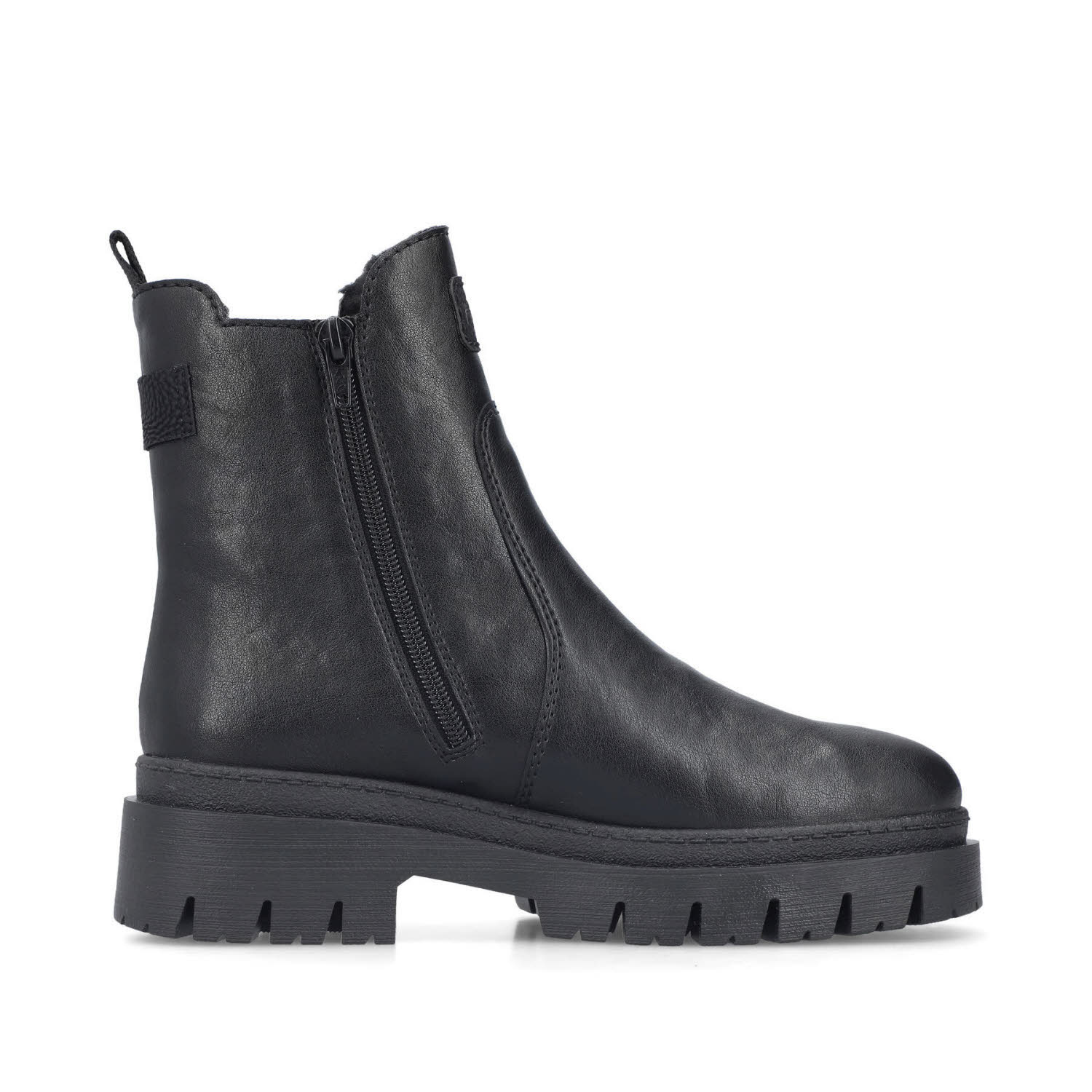 Rieker HWK Damen Chelsea Boots Damen Stiefelette Winterstiefel schwarz