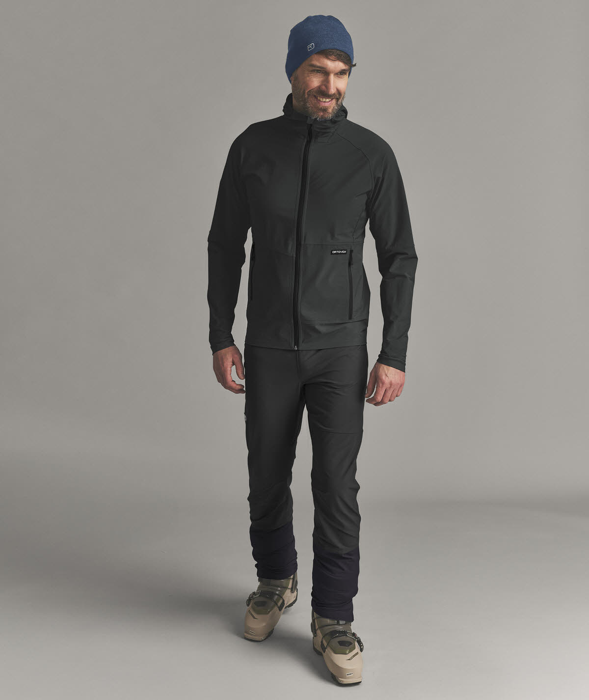 Ortovox VENET SOFTSHELL HOODED JACKET Herren Softshelljacke Outdoorjacke schwarz