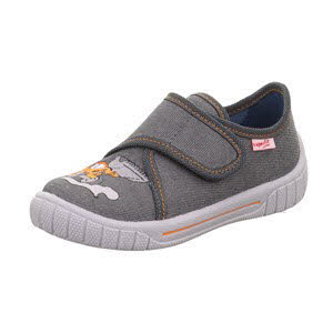 Superfit BILL Hauschuhe Kinder Jungen grau orange