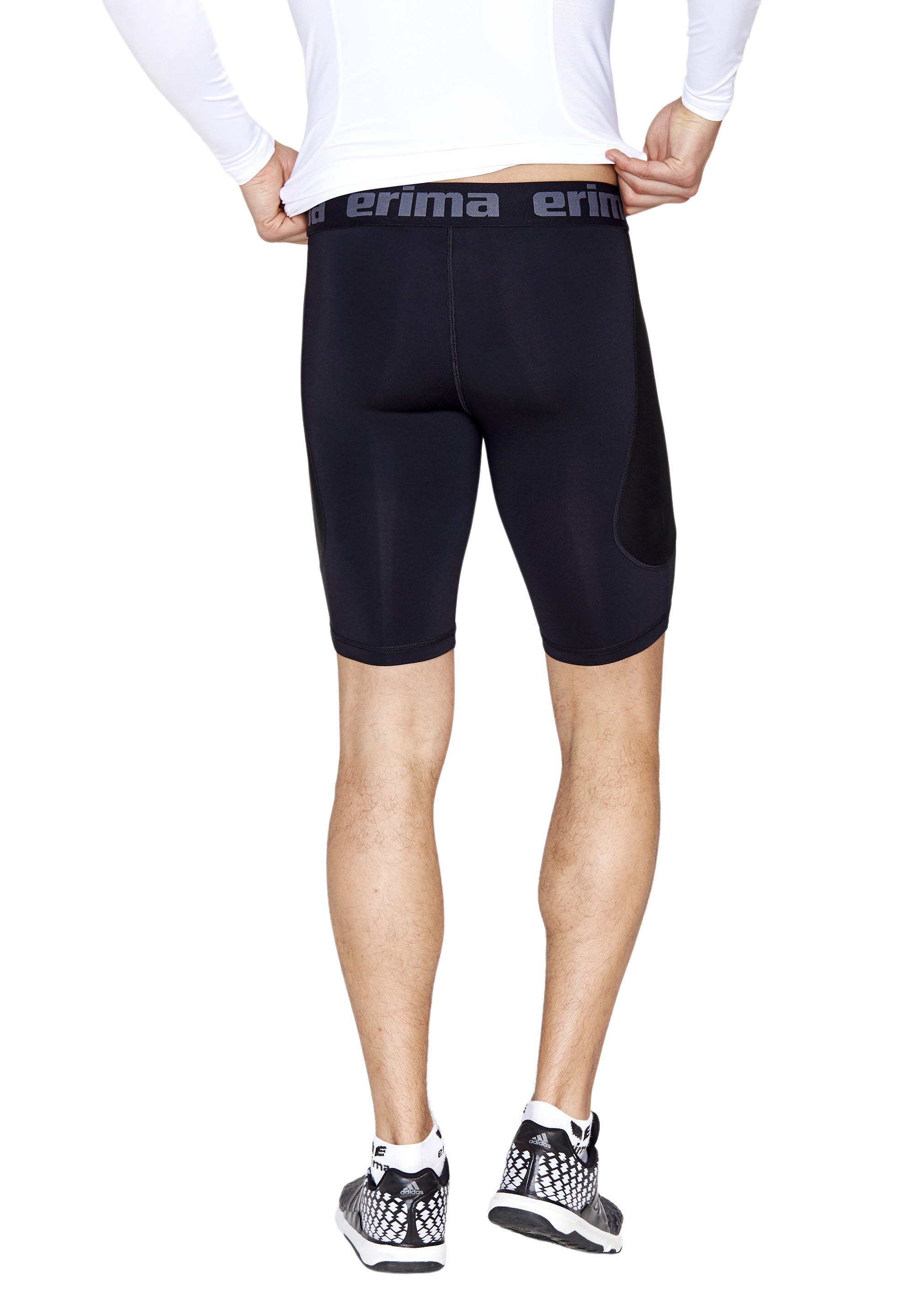 erima ELEMENTAL tight short Herren Trainingsshorts Sportshorts schwarz NEU