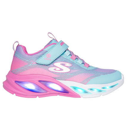 Skechers S-Lights: Cosmic Glow Sneaker Kinder Mädchen türkis pink