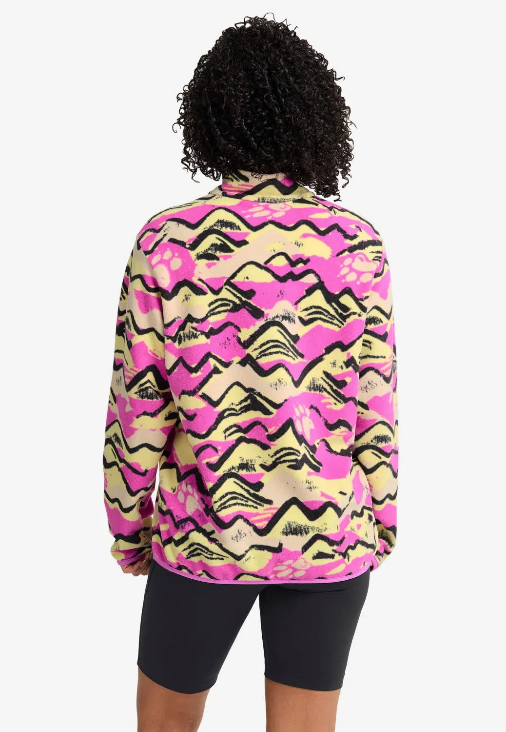 Jack Wolfskin Paw Era 100 Print Hz Damen Fleecepullover braun