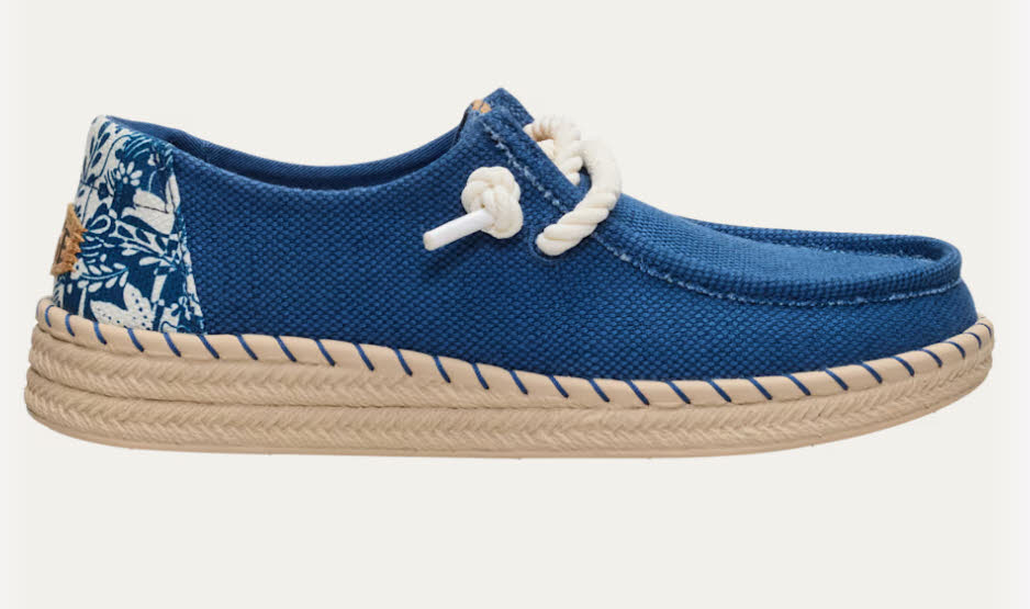 HEYDUDE Wendy Espadrille Hibiscus Damen Halbschuhe blau